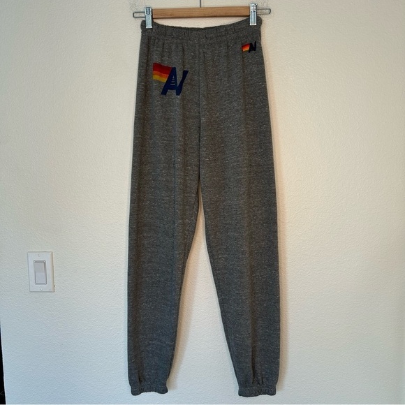 Aviator Nation Logo Sweatpants grey extra small - Picture 1 of 14